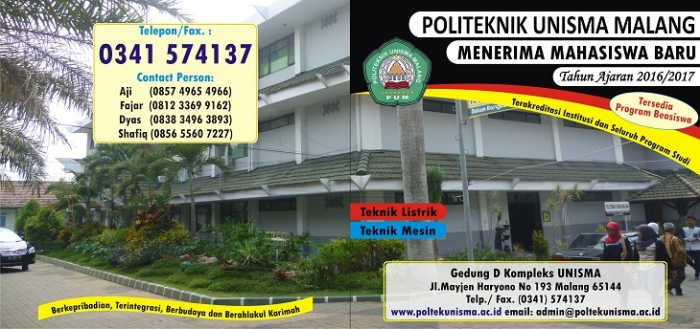 Penerimaan Mahasiswa Baru Tahun Ajaran 2016/2017